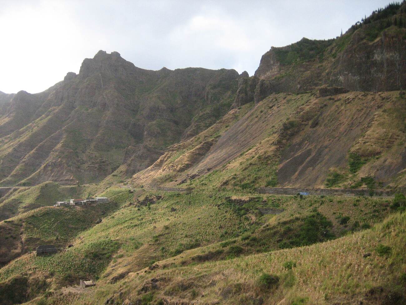 Montañas de Serra Malagueta en la isla de Santiago