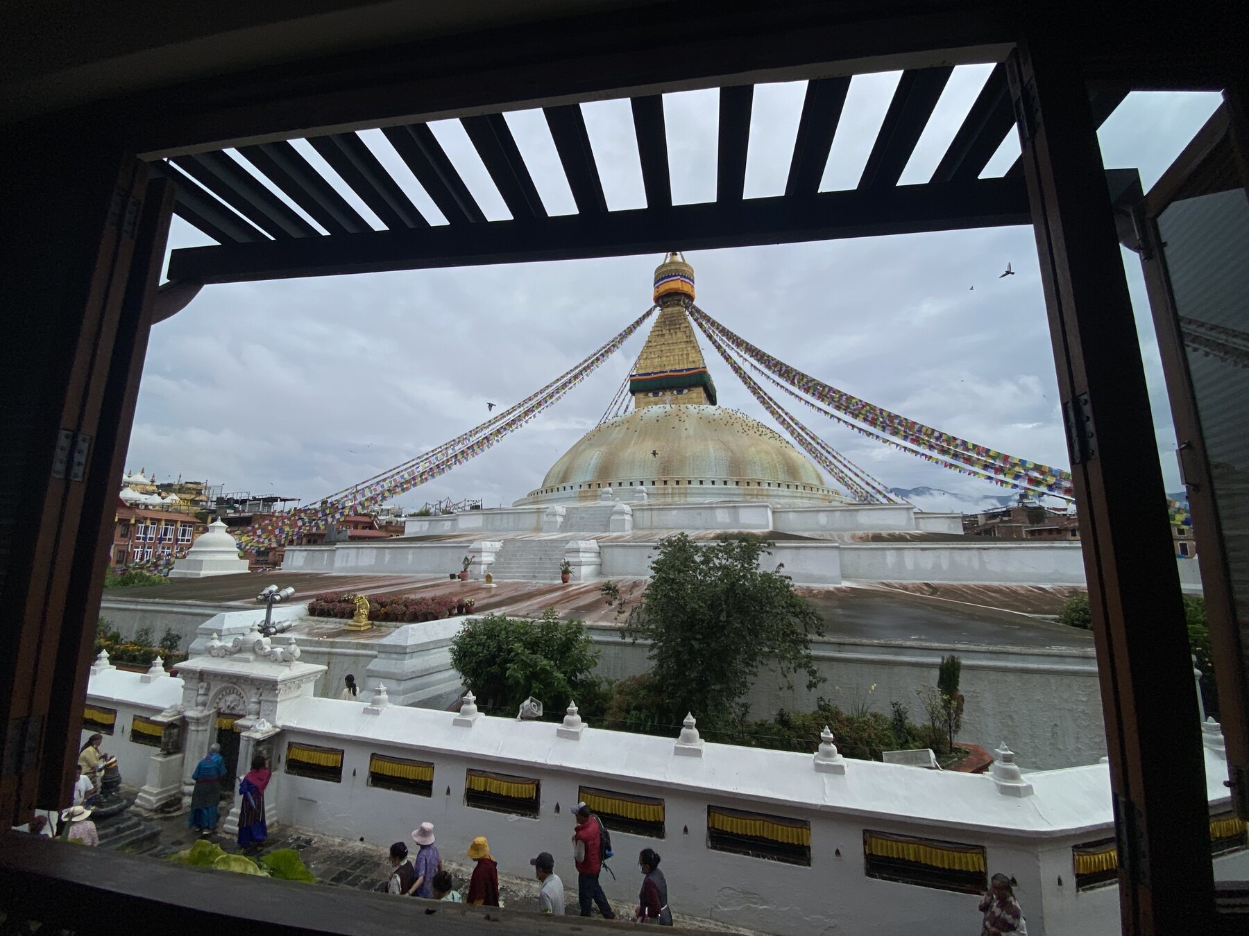 Gran estupa de Boudhanath en Katmandú