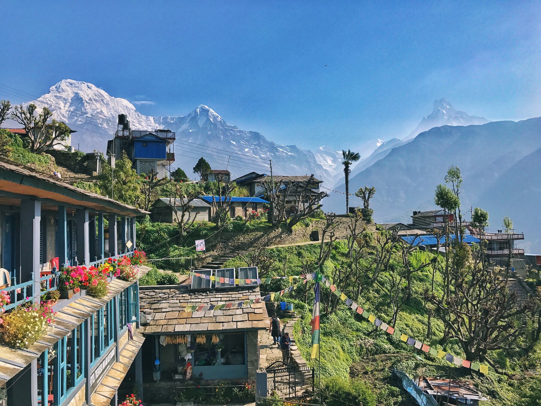 Ghandruk y la cordillera de los Annapurna