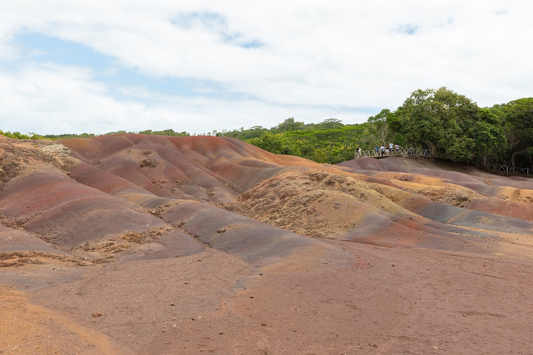 Tierra de los Siete Colores en Chamarel, Mauricio